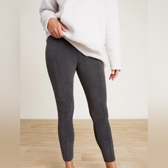 Barefoot Dreams Gray Charcoal Seamed Legging Pants L - Picture 4 of 12